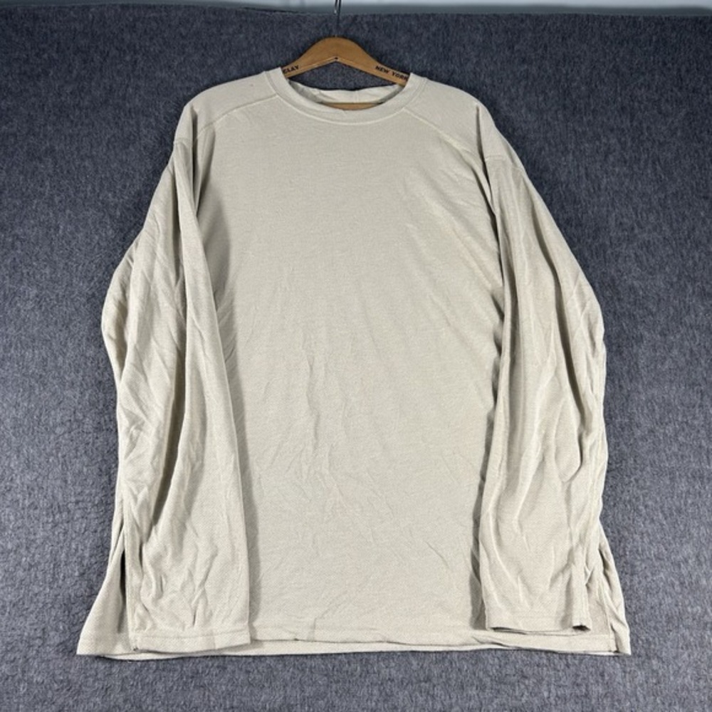 Drifire Shirt‎ Mens XL Khaki Tan FR Dri Release Jersey Flame Resistant Workwear